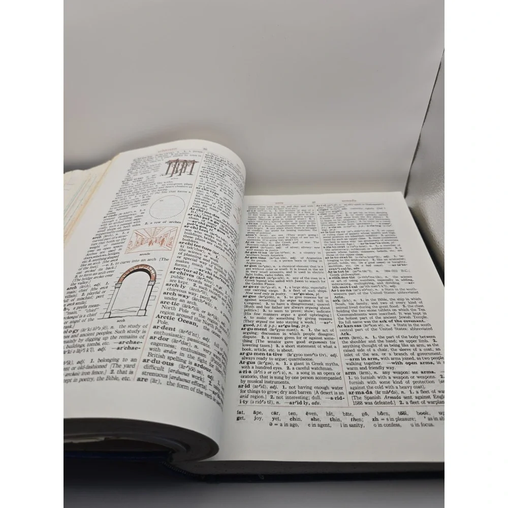 Vtg Websters New World Dictionary  With Student Handbook 1973